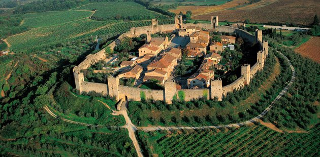 The fortified village of Monteriggioni